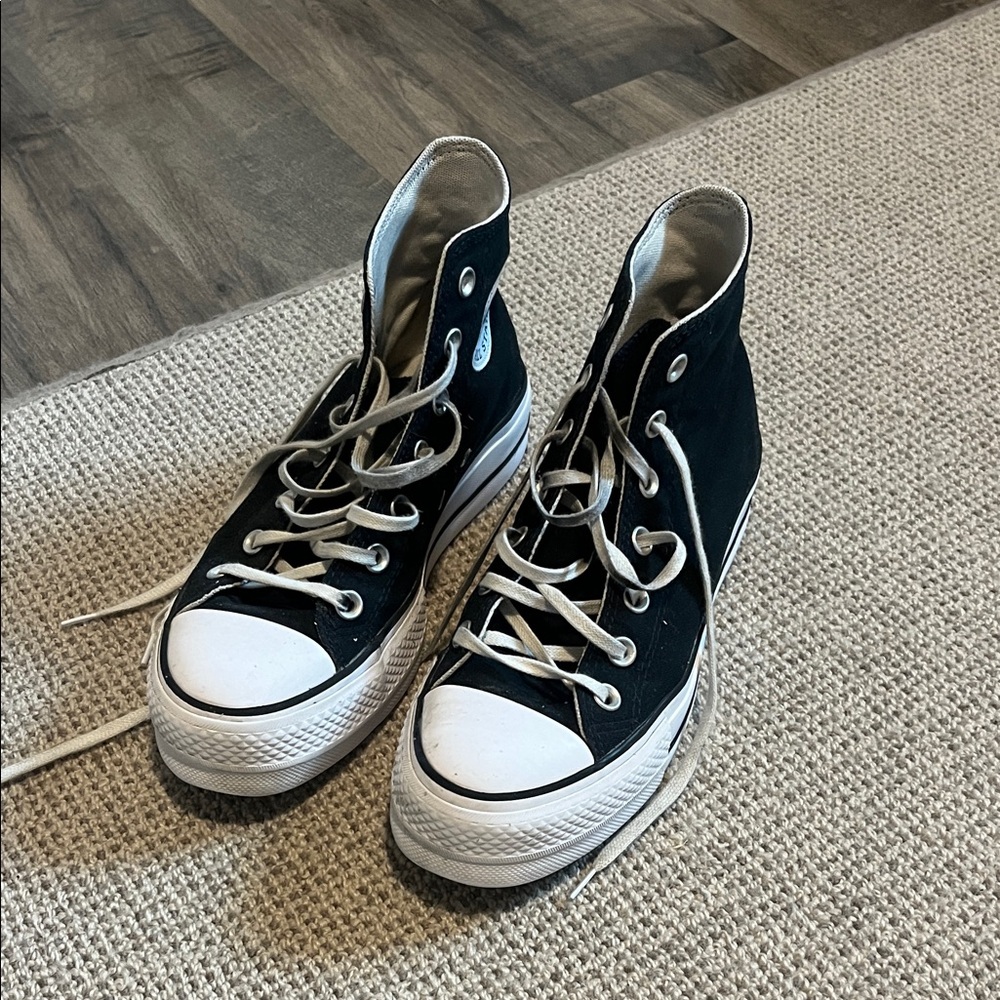 Converse White High-Top Sneakers
